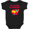 id rather be bowling Baby Bodysuit