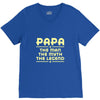 papa the man the myth the legend V-Neck Tee