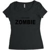 i don't like zombie Women's Triblend Scoop T-shirt