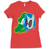 vector scratch Ladies Fitted T-Shirt