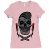 pomade style Ladies Fitted T-Shirt