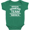 official drinking team 'merica Baby Bodysuit