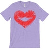 lip print heart T-Shirt