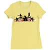 rock out with your cock out Ladies Fitted T-Shirt