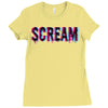 scream 3d Ladies Fitted T-Shirt