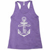 anchored faith (2) Racerback Tank