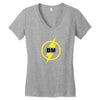 best man t shirt bachelor party vintage wedding vegas white Women's V-Neck T-Shirt