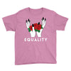 equality white Youth Tee