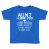 I Love You Aunt Toddler T-shirt