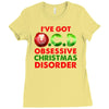 ocd obsessive christmas disorder Ladies Fitted T-Shirt