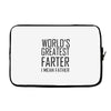 world's greatest farter i mean father Laptop sleeve