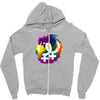 lesbian pride dragon Zipper Hoodie