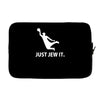 just jew it  funny comic religious comedy sport Laptop sleeve