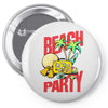 beach party Pin-back button