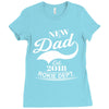 New Dad 2018 Rokie Dept. Ladies Fitted T-Shirt