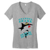 Grandpa Shark -Shark Do Do Do Women's V-Neck T-Shirt