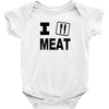 i eat meat Baby Bodysuit