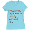 I miss you my heart is empaty wİthout you Ladies Fitted T-Shirt