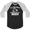 christmas shirt it's the most wonderful time for beer funny 3/4 Sleeve Shirt