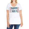 happy july 4th Ladies Curvy T-Shirt