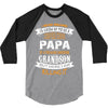 Super Cool Papa Of A Freaking Awesome Grandson 3/4 Sleeve Shirt