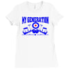 sixties homage Ladies Fitted T-Shirt