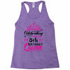 Celebrating With the 8th Birthday Queen Racerback Tank