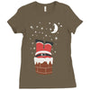 christmas chimney Ladies Fitted T-Shirt