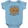 life is all mashed up Baby Bodysuit