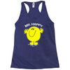 mr happy Racerback Tank