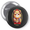 brown bear Pin-back button