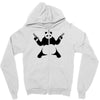 panda gun Zipper Hoodie