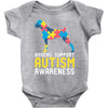 boxers support autism awareness Baby Bodysuit