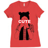 cute Ladies Fitted T-Shirt