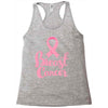 breast cancer pink ribbon Racerback Tank