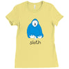 new! mens 'sloth' Ladies Fitted T-Shirt