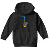 sax addict saxophone Youth Hoodie