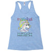 unicorns are born in march cute unicorn Racerback Tank