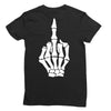 Flipping Someone Off Ladies Fitted T-Shirt