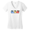 partyparrot Women's V-Neck T-Shirt