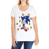 Sonic Rings Ladies Curvy T-Shirt