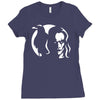 the crow die krahe horror Ladies Fitted T-Shirt