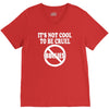it's not cool to be cruel no bullies V-Neck Tee
