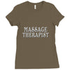 massage therapist Ladies Fitted T-Shirt