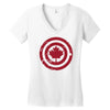 captain canada Women's V-Neck T-Shirt