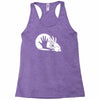 rabbit silhouette Racerback Tank