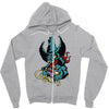 zombie gamers Zipper Hoodie
