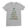 we wish you a merry christmas Ladies Fitted T-Shirt