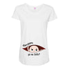 July Peeking Out Baby Boy in Spanish Maternity Scoop Neck T-shirt