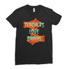 teachers love brains Ladies Fitted T-Shirt
